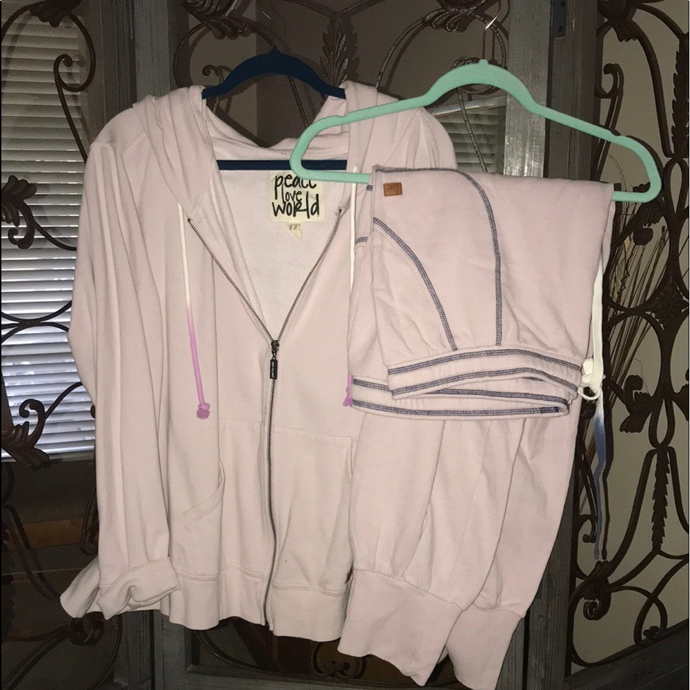 Plus size 3x zip up sweat jacket 2x sweat pants